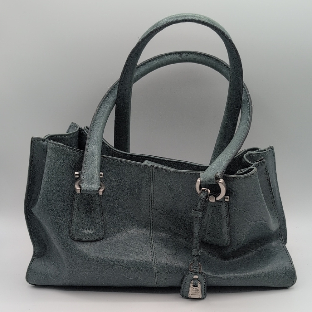 Liz Claiborne | Elegant Green Faux Leather Handbag